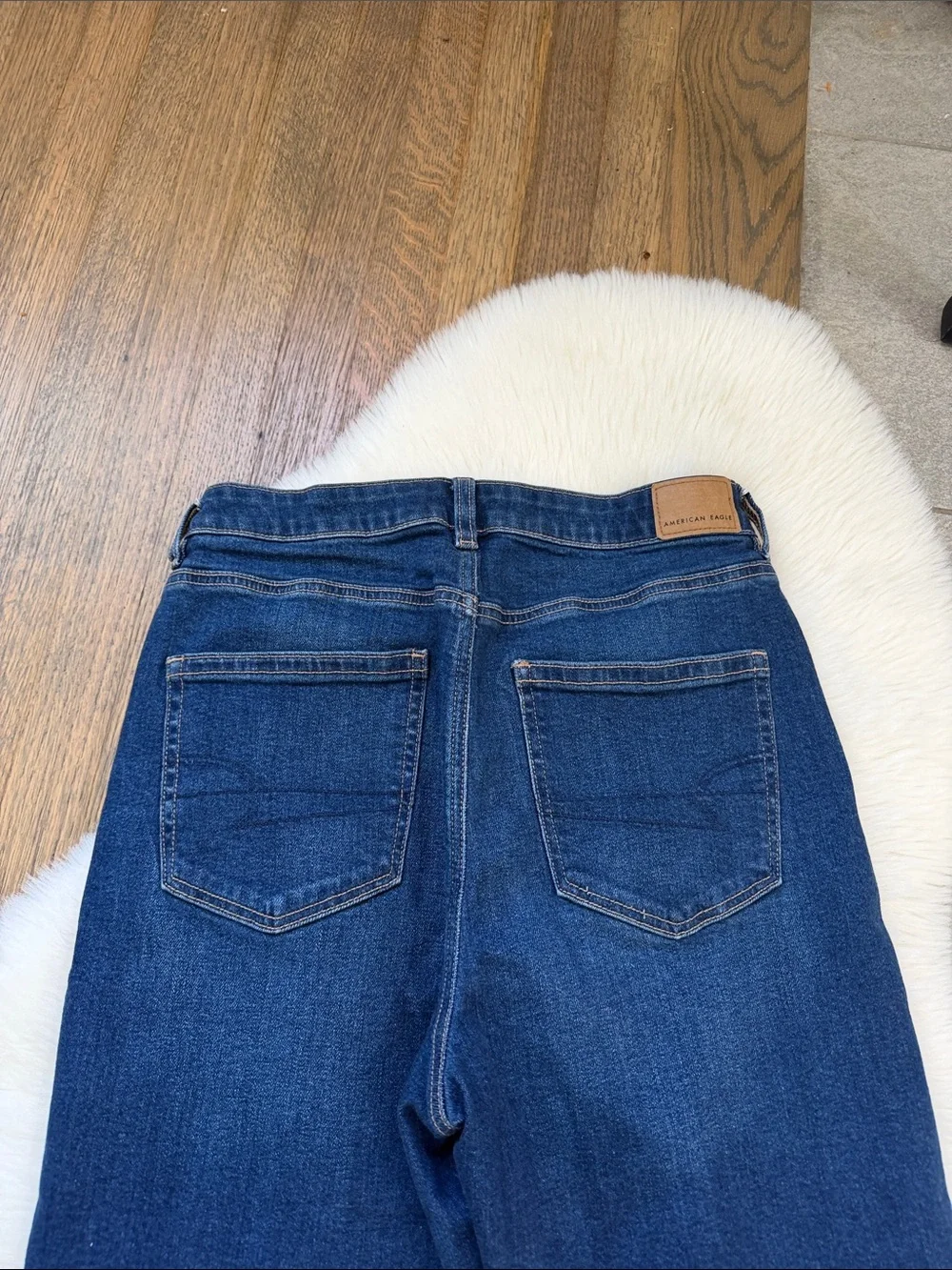 American Eagle Outfitters women Dark Blue Relaxed Jeans